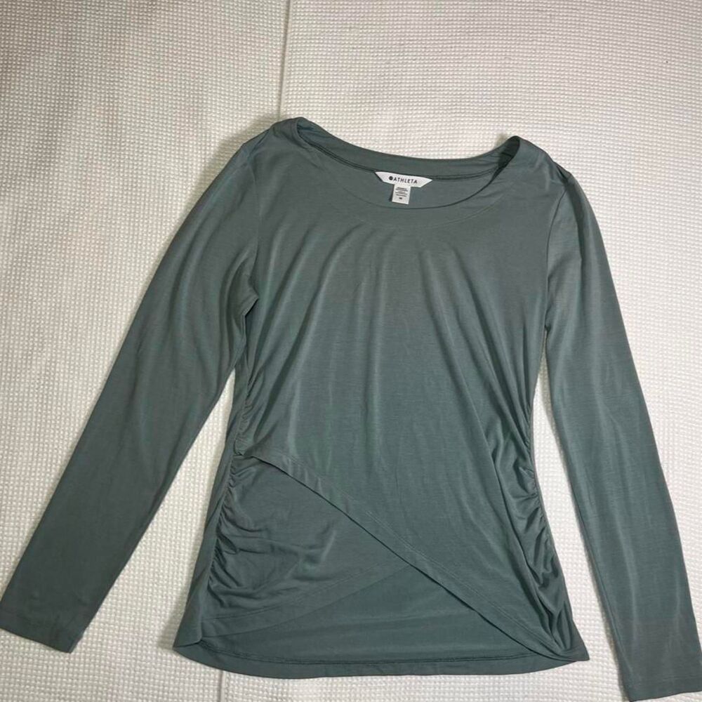 Athleta Women's Green and Grey Blouse